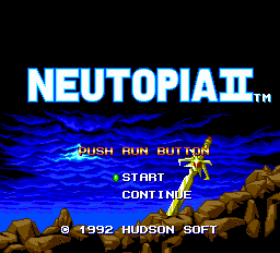 Neutopia II Title Screen